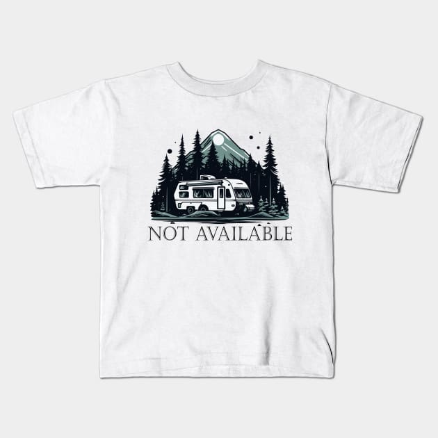 Nature's Haven: Campfire Dreams Kids T-Shirt by Kibo2020